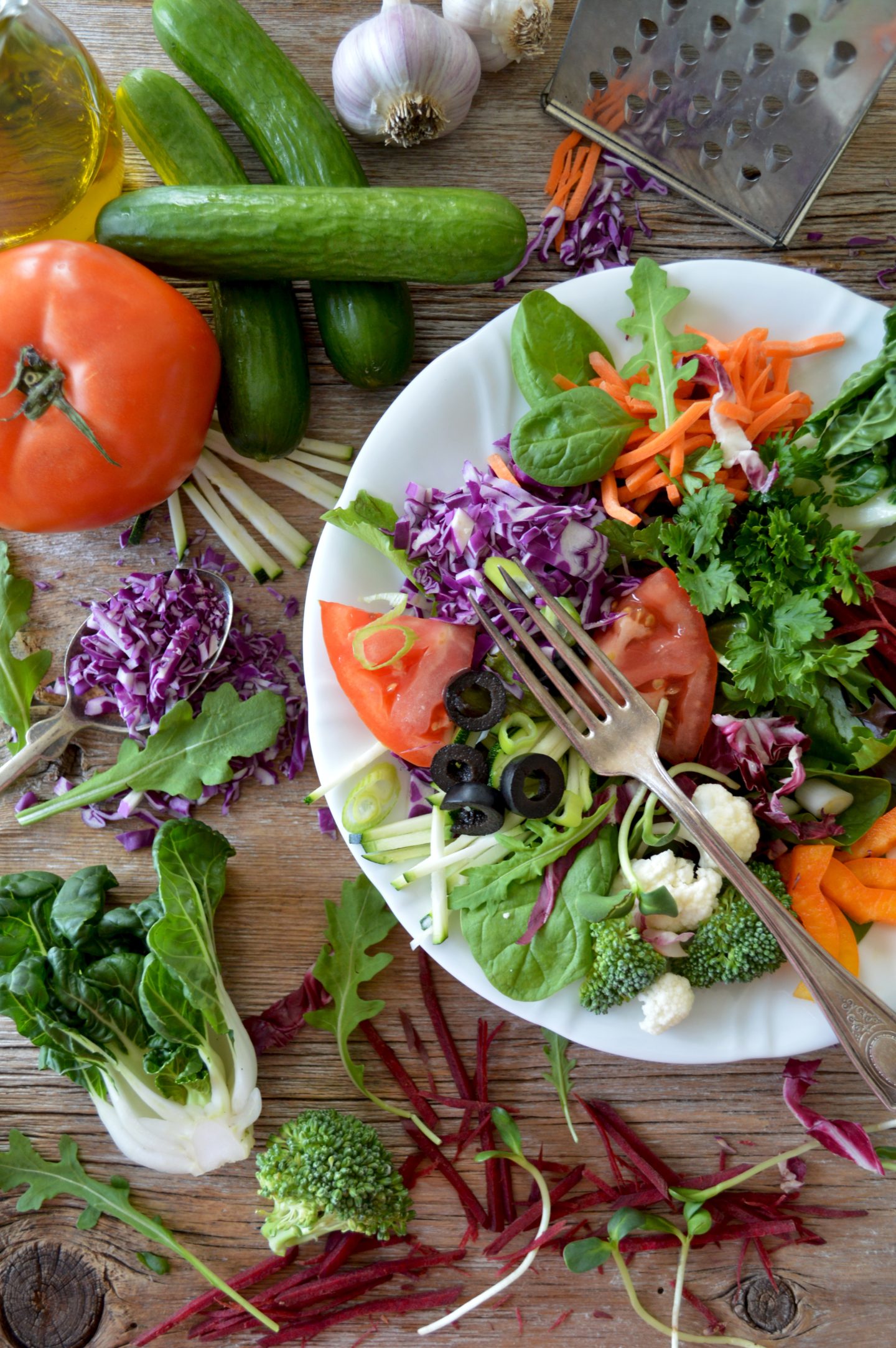 fresh vegan salad