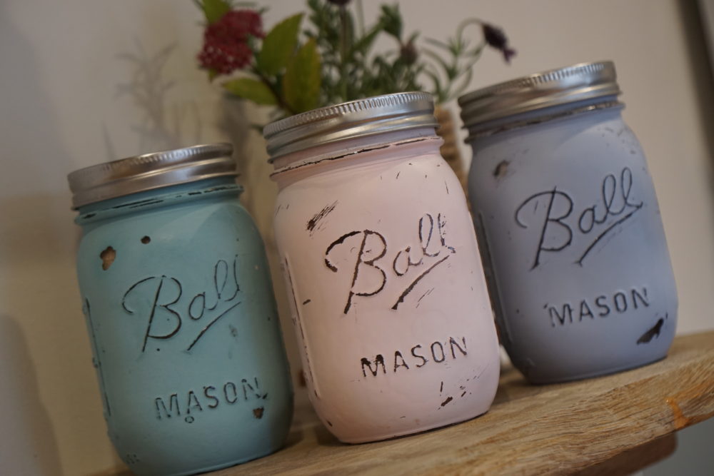 upcycled mason jars