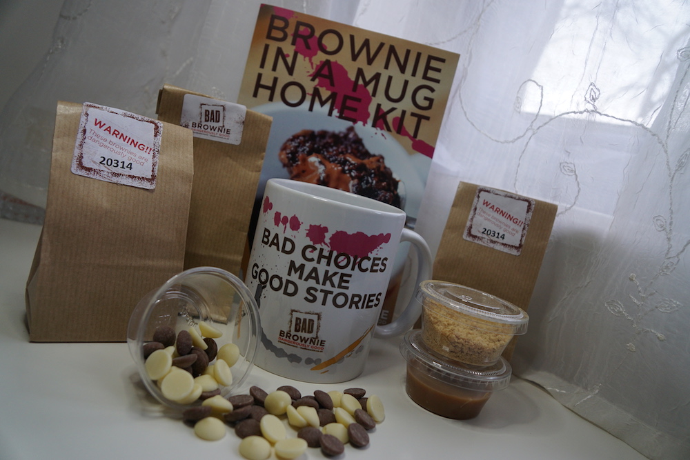brownie in a mug