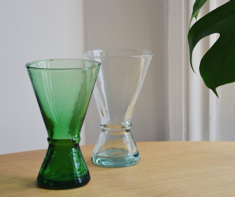 sustainable recycled wine glasses