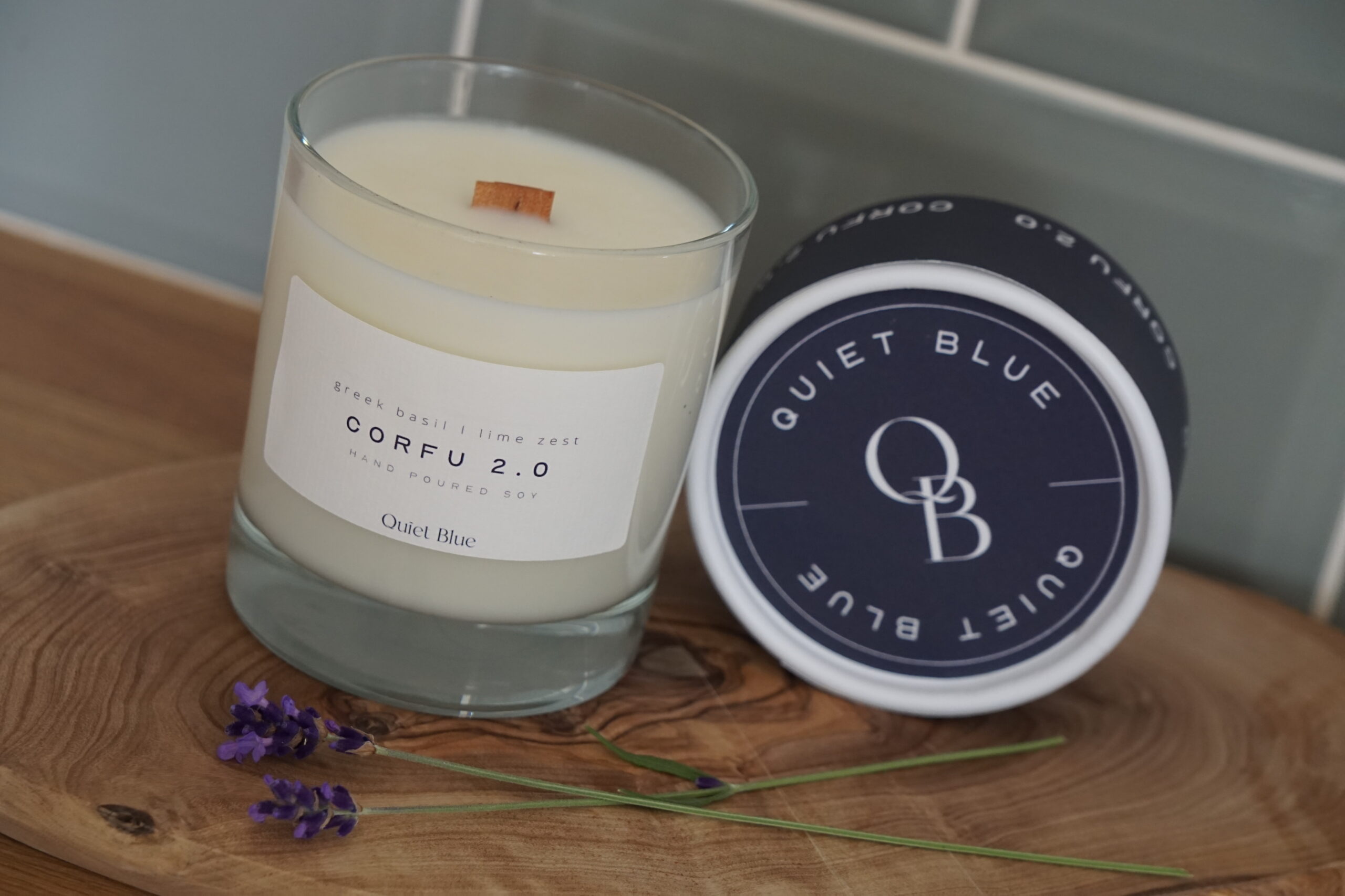 Quiet Blue Ethical Candle