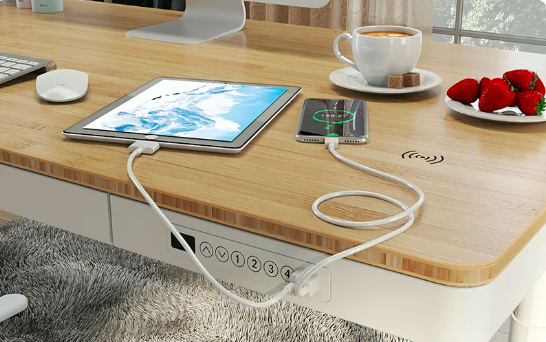 Flexispot Q8 USB charging points