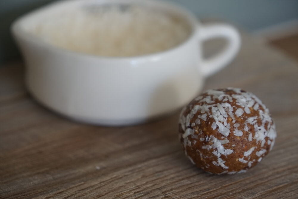 coconut rolled energy ball
