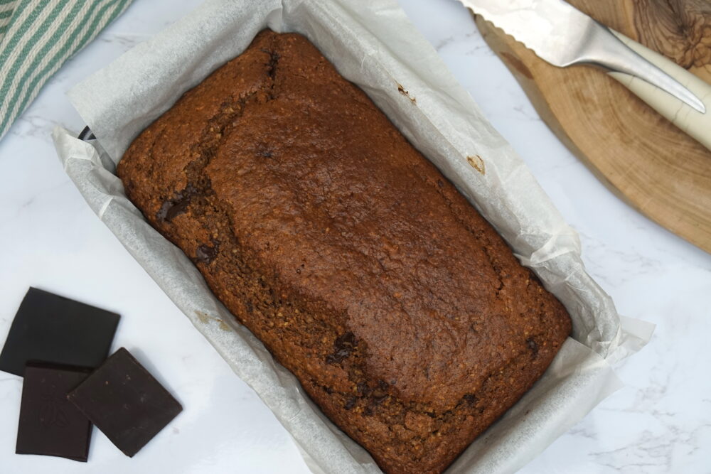 Gingerbread loaf baked