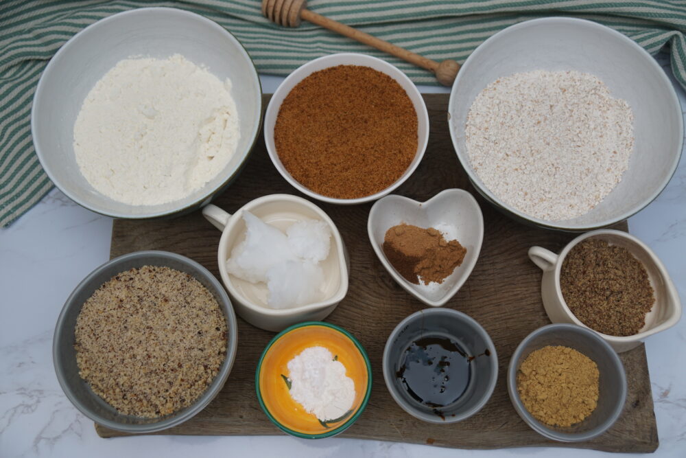 Gingerbread loaf ingredients