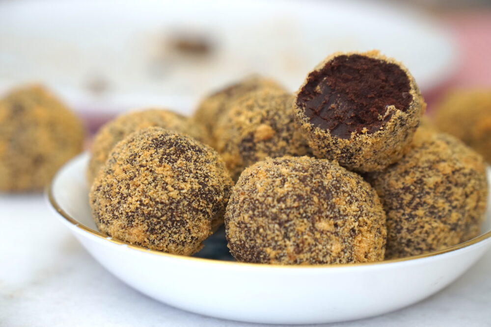 Bite Out Of Gingerbread Truffles