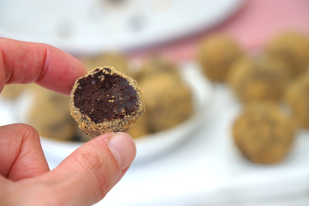 Gingerbread Truffle Bite Out Of Ball