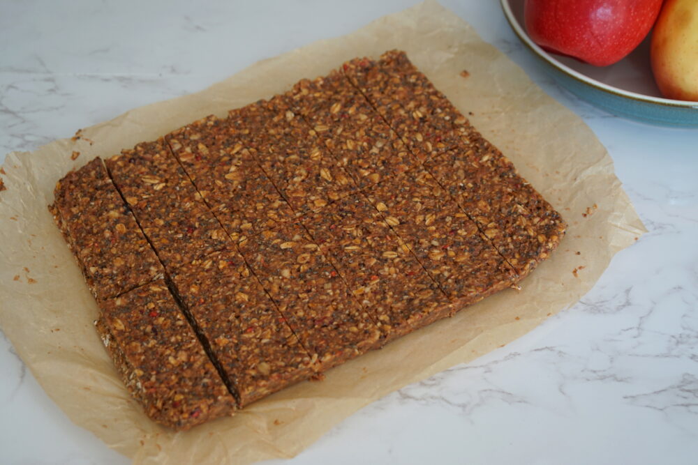 sticky granola chopped bars