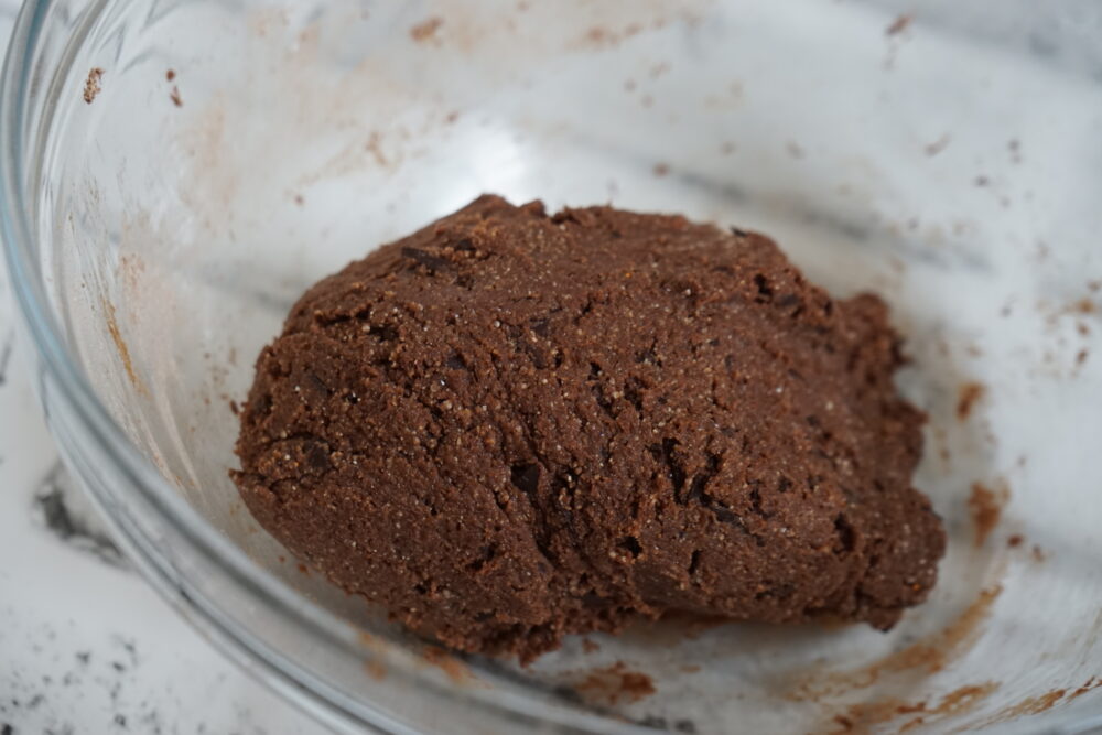 coconut protein ball raw dough