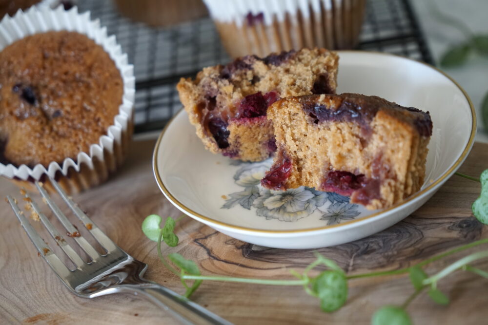 muffin on a plate