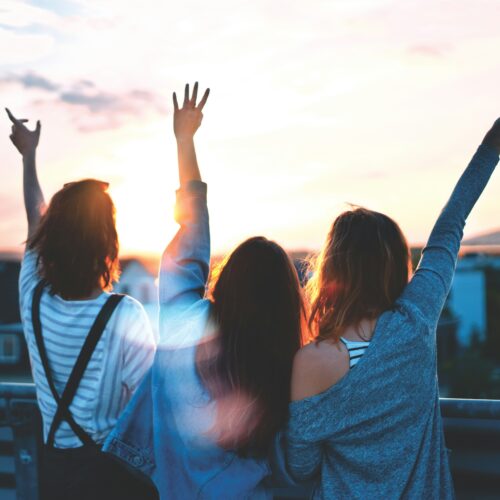 group of teenagers