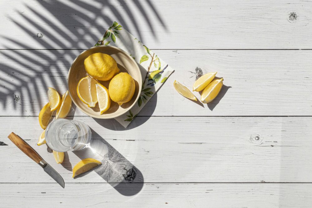 Lemons in a bowl