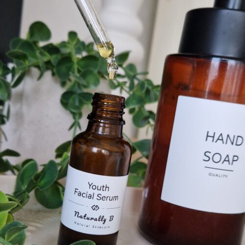 facial serum with dropper